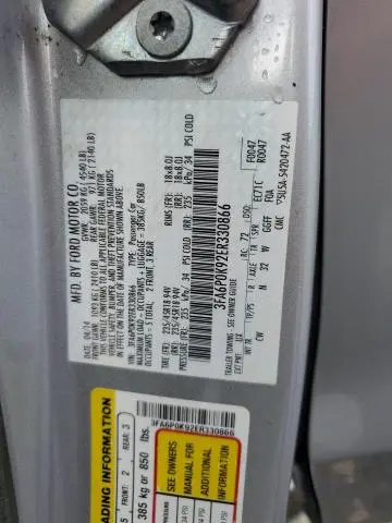 2014 FORD FUSION TITANIUM  