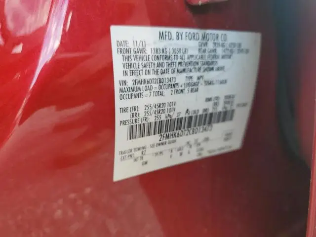 2012 FORD FLEX LIMITED  