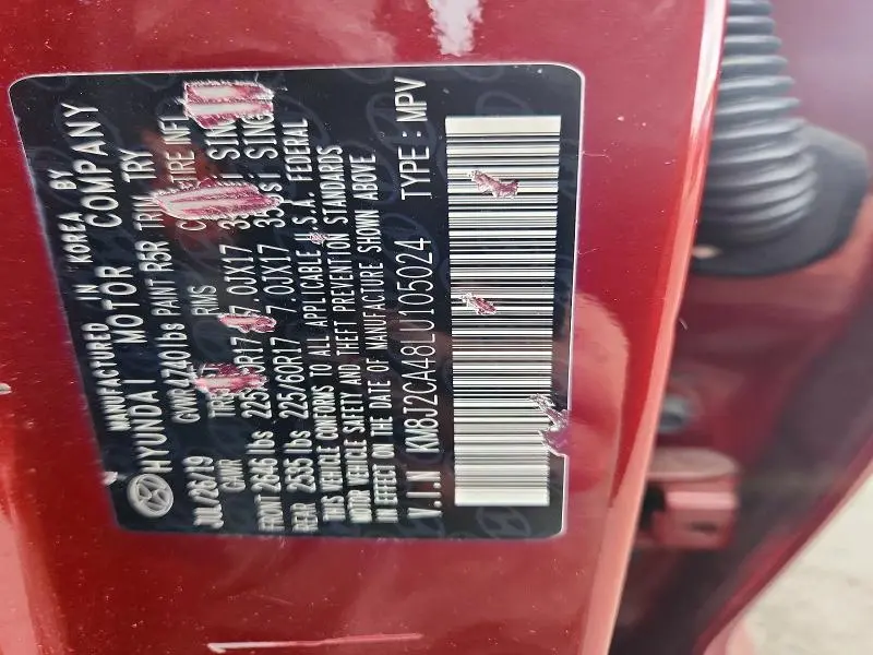 2020 HYUNDAI TUCSON SE  