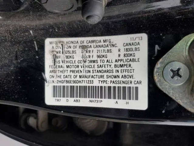 2013 HONDA CIVIC SI  