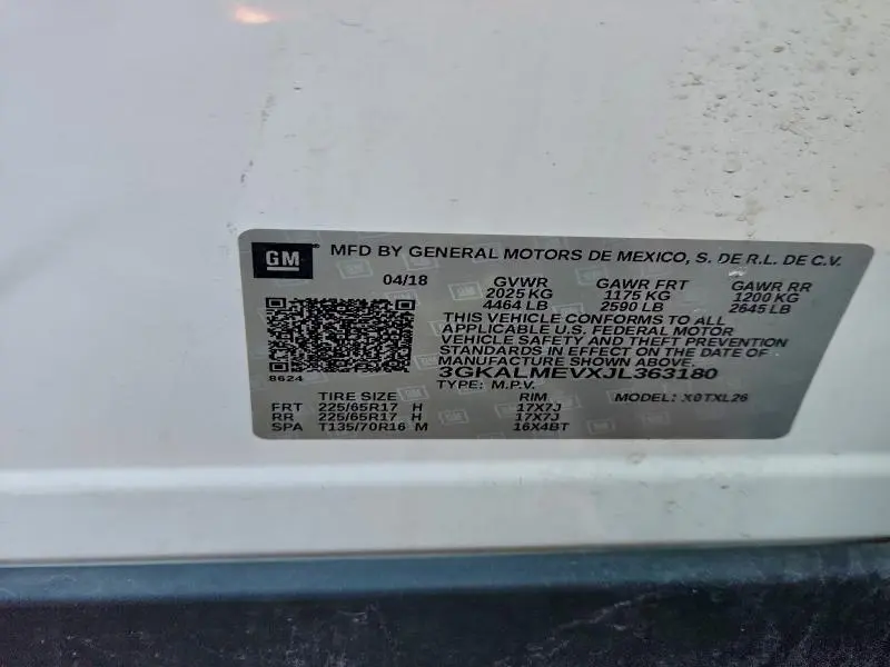 2018 GMC TERRAIN SLE  