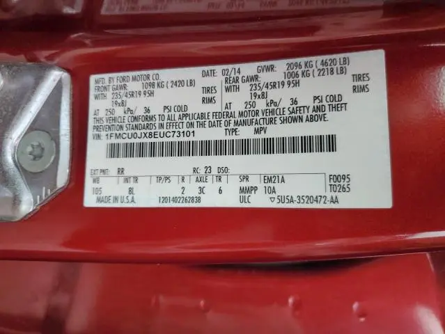 2014 FORD ESCAPE TITANIUM  