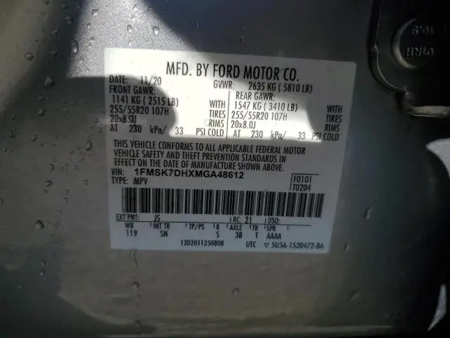 2021 FORD EXPLORER XLT  