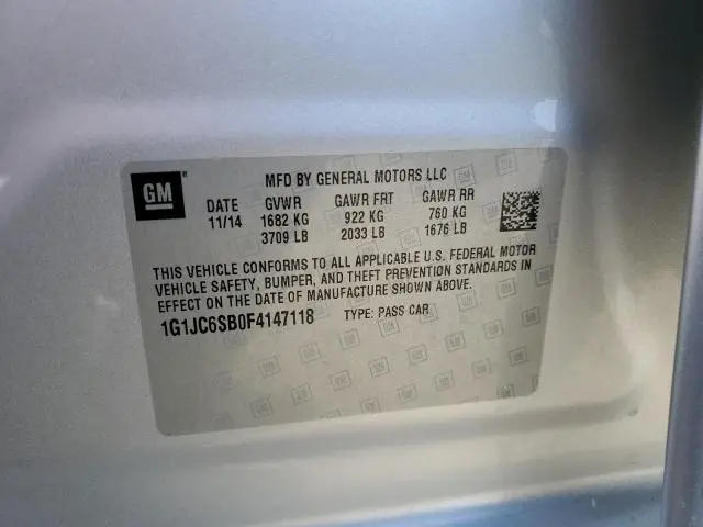 2015 CHEVROLET SONIC LT  