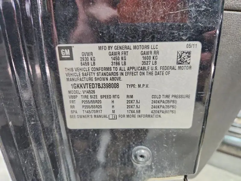 2011 GMC ACADIA DENALI  