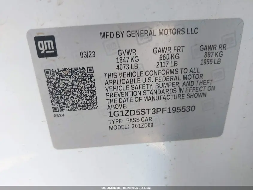 2023 CHEVROLET MALIBU FWD 1LT