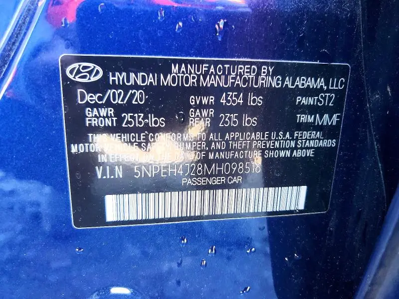 2021 HYUNDAI SONATA LIMITED  