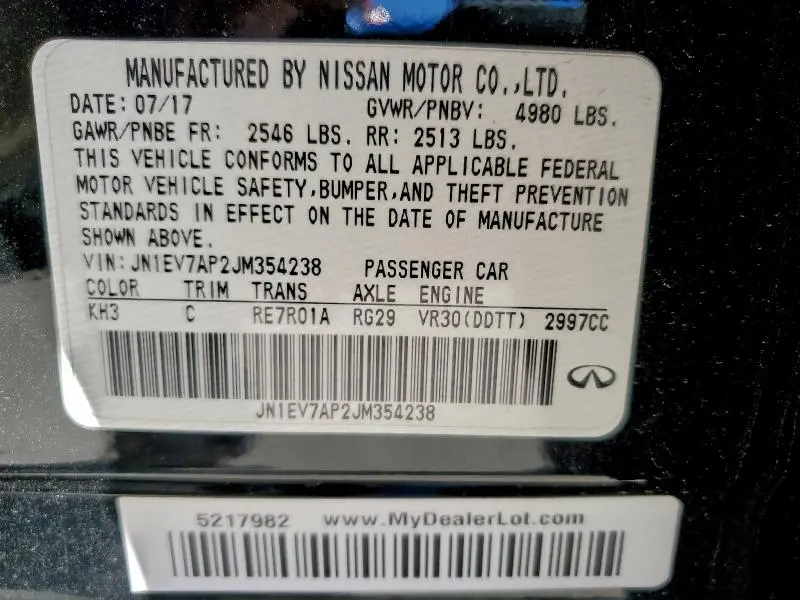 2018 INFINITI Q50 LUXE  