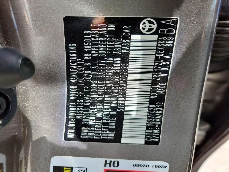 2018 TOYOTA COROLLA L  