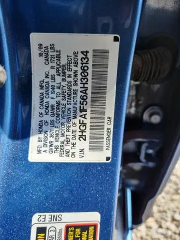 2010 HONDA CIVIC LX  
