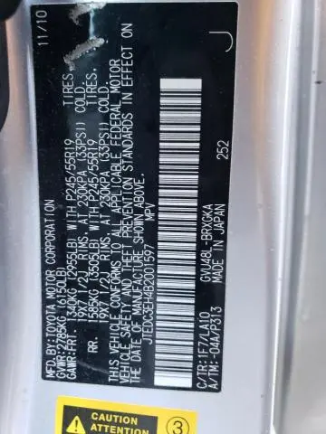 2011 TOYOTA HIGHLANDER HYBRID LIMITED