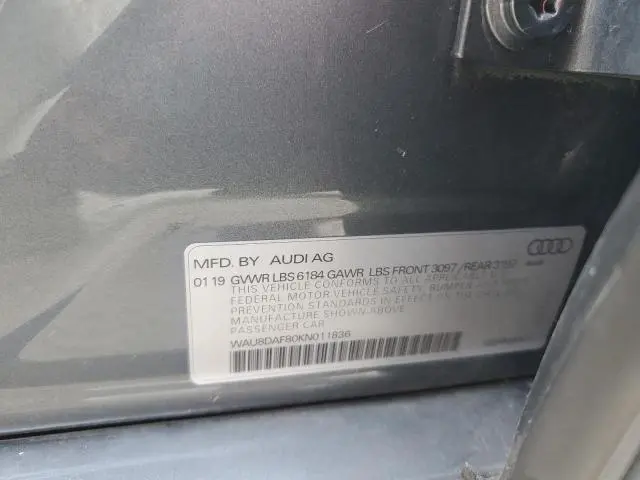 2019 AUDI A8 L  