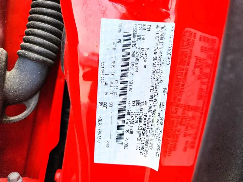 2012 FORD FOCUS SE  