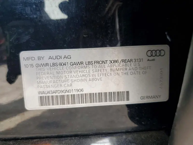 2016 AUDI A8 L QUATTRO  