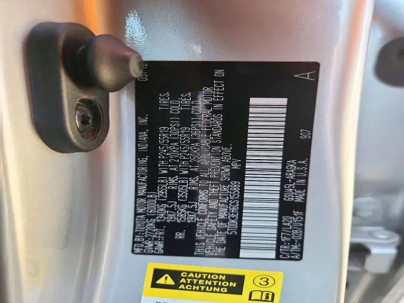 2012 TOYOTA HIGHLANDER LIMITED  