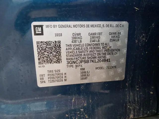 2019 CHEVROLET TRAX 1LT