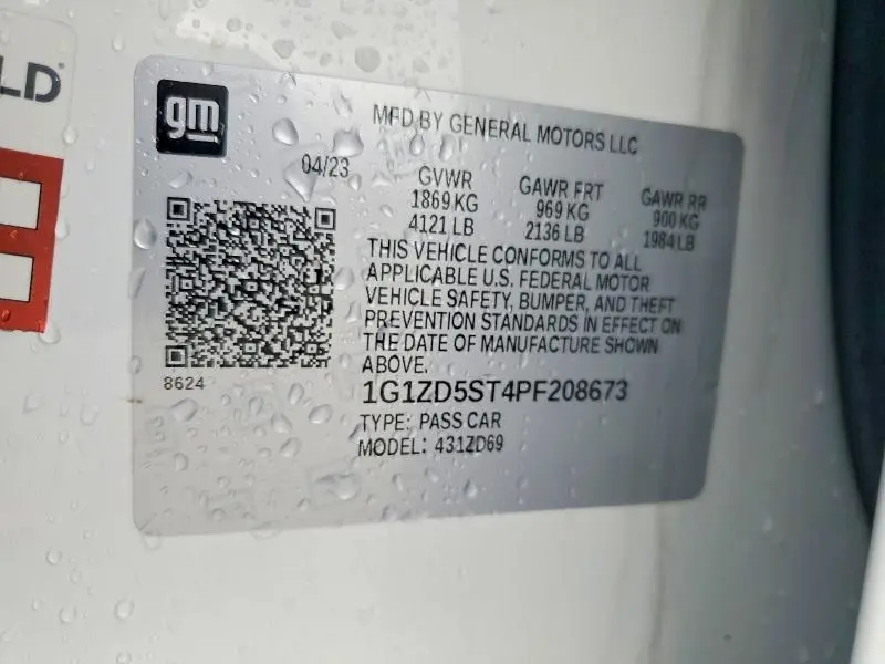 2023 CHEVROLET MALIBU LT  