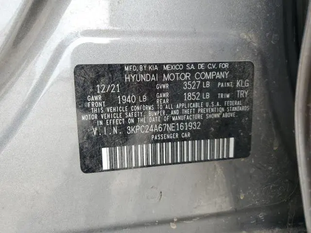 2022 HYUNDAI ACCENT SE  