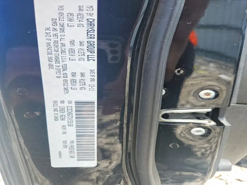 2012 DODGE CHARGER SE  