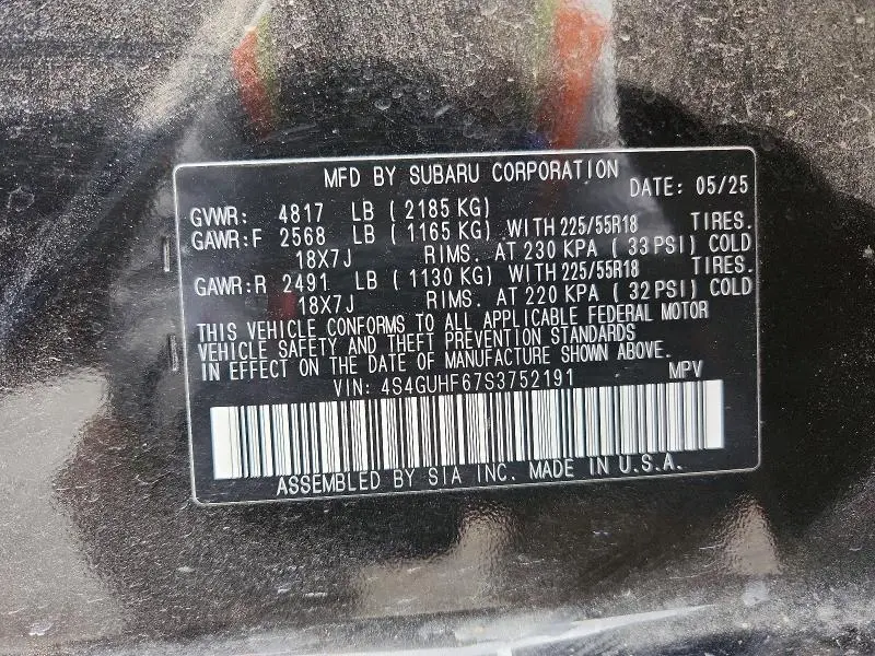 2025 SUBARU CROSSTREK SPORT  