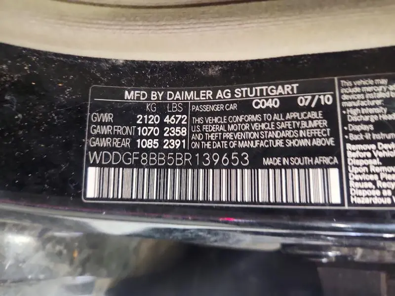 2011 MERCEDES-BENZ C 300 4MATIC  