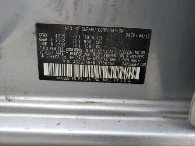 2018 SUBARU IMPREZA PREMIUM  