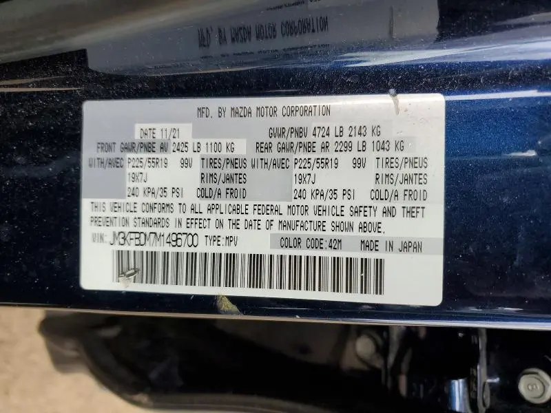 2021 MAZDA CX-5 GRAND TOURING  