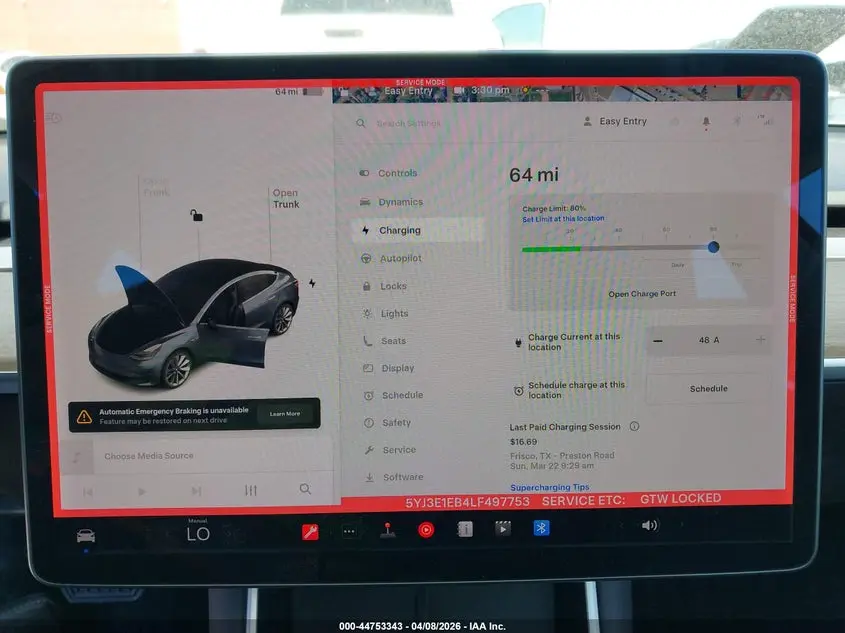 2020 TESLA MODEL 3 LONG RANGE DUAL MOTOR ALL-WHEEL DRIVE