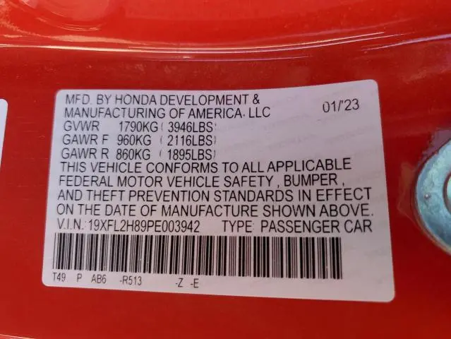 2023 HONDA CIVIC SPORT