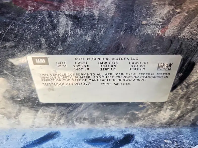 2015 CHEVROLET MALIBU 1LT  