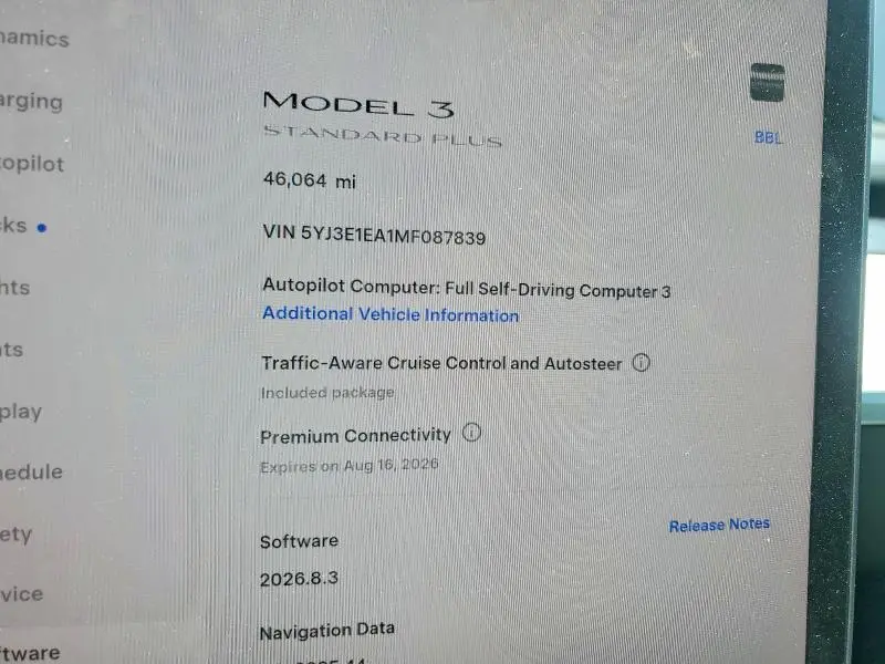 2021 TESLA MODEL 3   