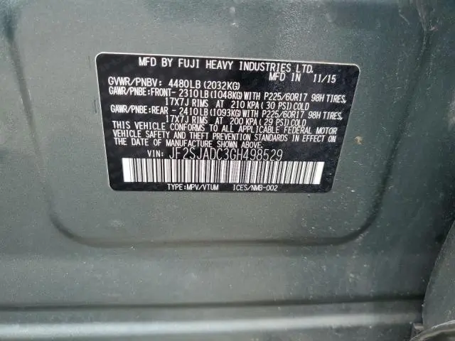 2016 SUBARU FORESTER 2.5I PREMIUM  