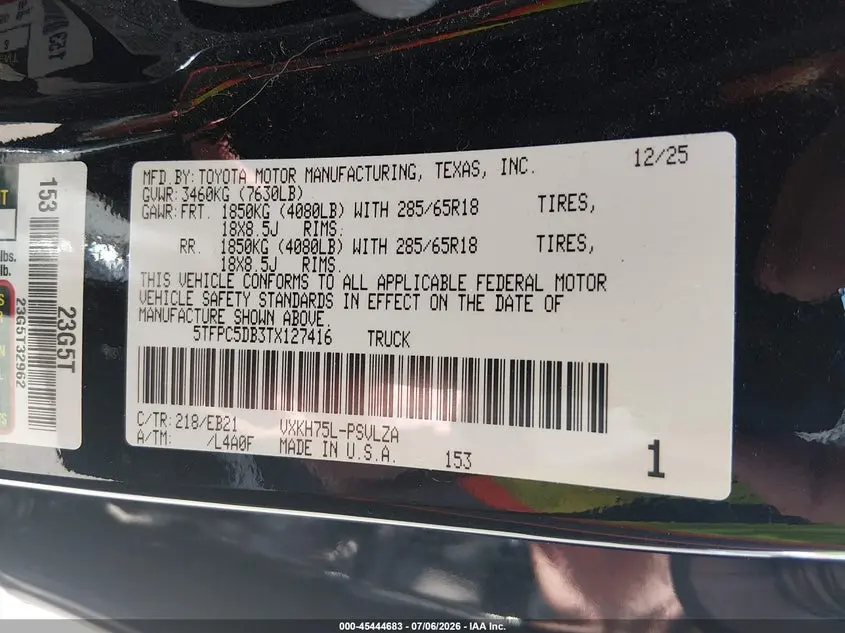 2026 TOYOTA TUNDRA HYBRID TRD PRO HYBRID CREWMAX 5.5' BED