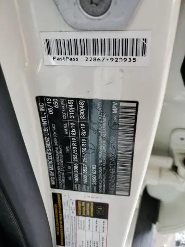 2013 MERCEDES-BENZ ML 350 4MATIC  