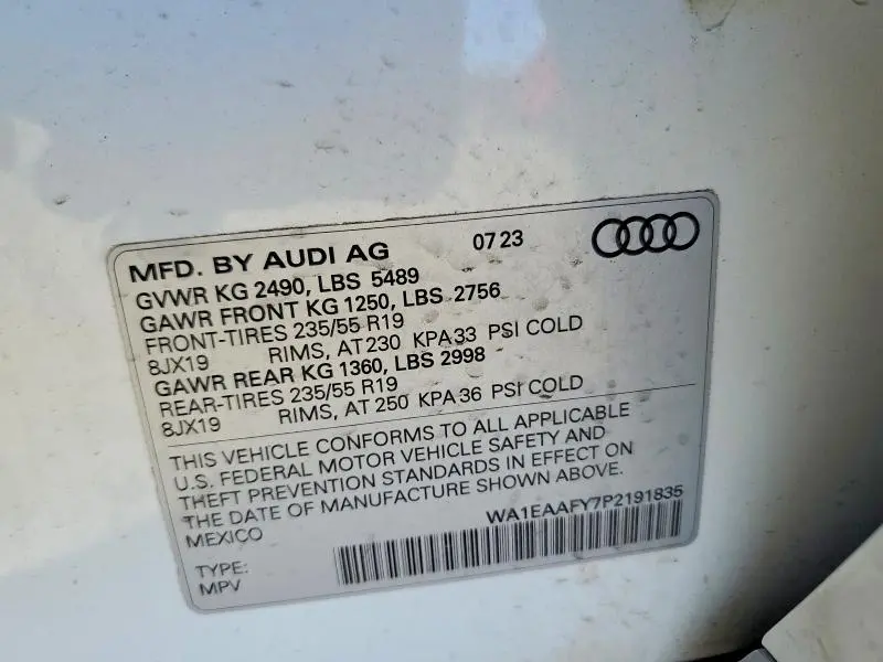 2023 AUDI Q5 PREMIUM PLUS 45  