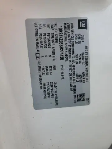 2011 GMC YUKON XL C1500 SLT  