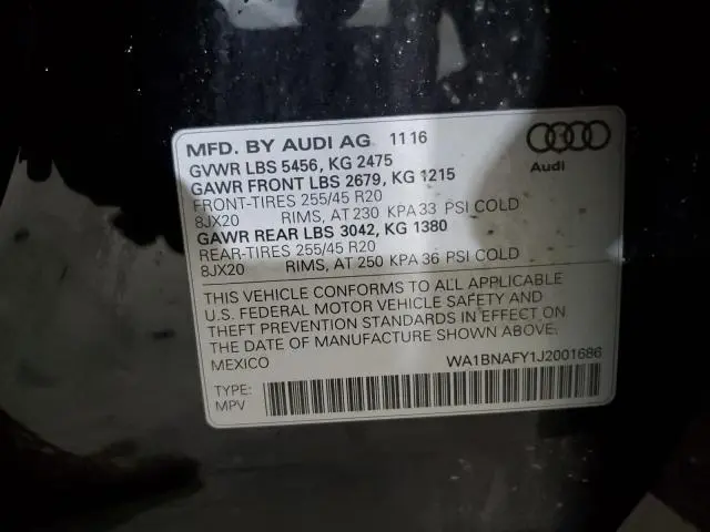 2018 AUDI Q5 PREMIUM PLUS  