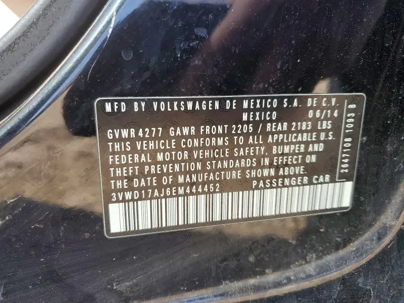 2014 VOLKSWAGEN JETTA SE  