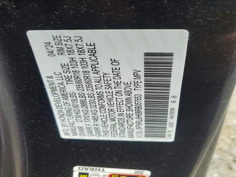 2024 HONDA ODYSSEY EXL  
