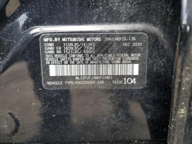 2021 MITSUBISHI MIRAGE G4 ES  