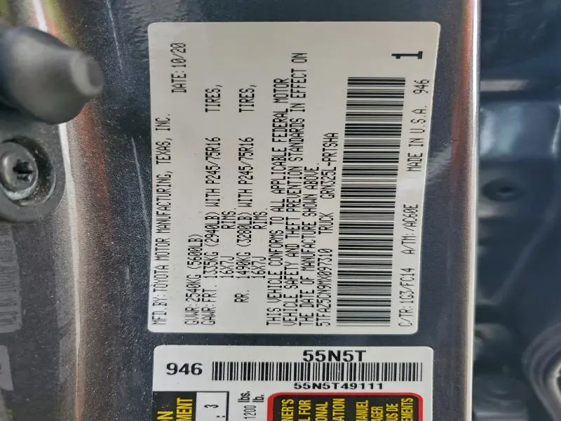 2021 TOYOTA TACOMA DOUBLE CAB  