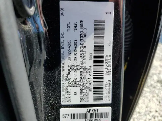2021 TOYOTA TUNDRA DOUBLE CAB SR  