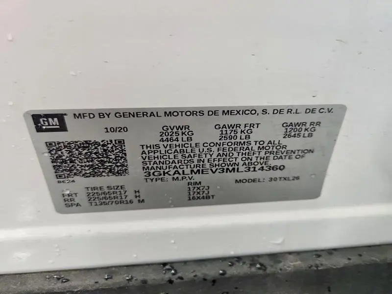 2021 GMC TERRAIN SLE  