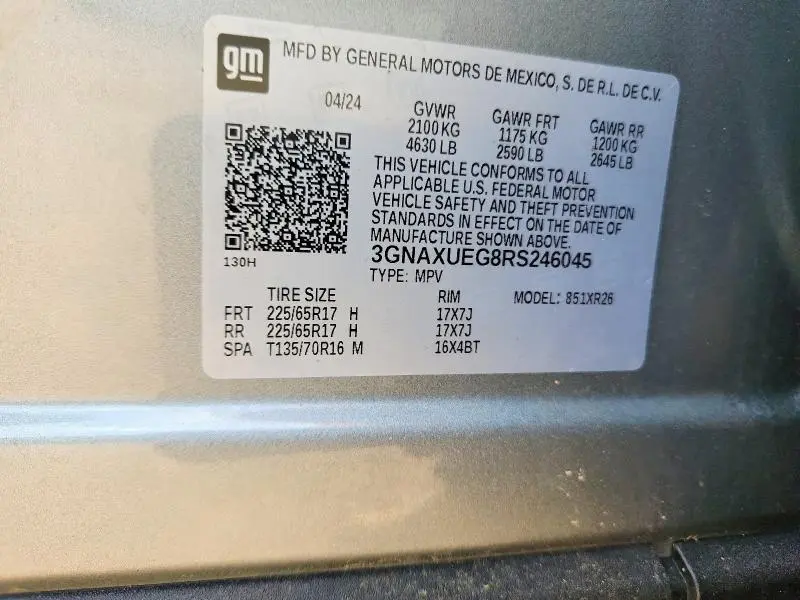 2024 CHEVROLET EQUINOX LT  