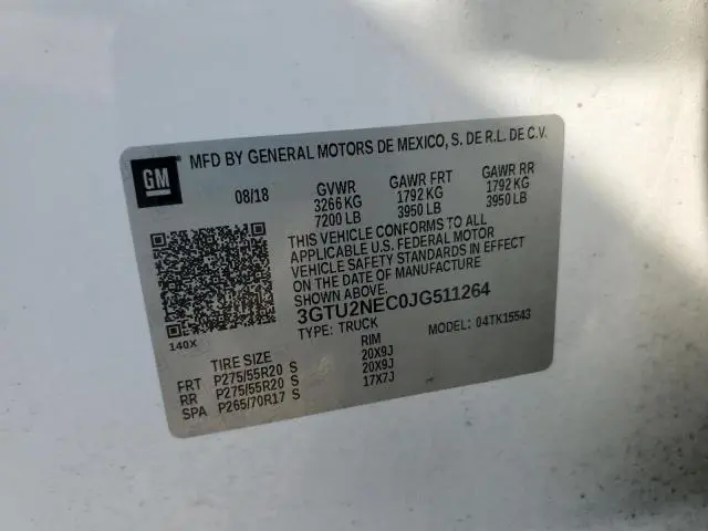 2018 GMC SIERRA K1500 SLT  
