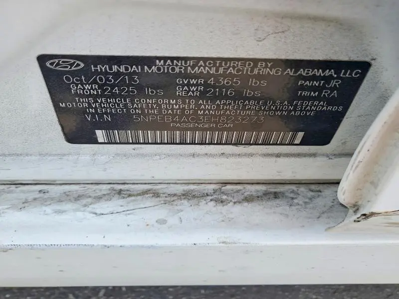 2014 HYUNDAI SONATA GLS  