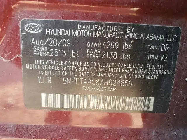 2010 HYUNDAI SONATA GLS  