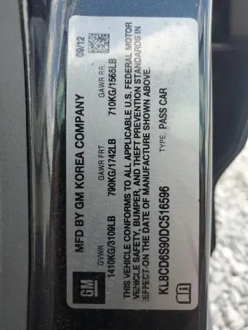 2013 CHEVROLET SPARK 1LT  