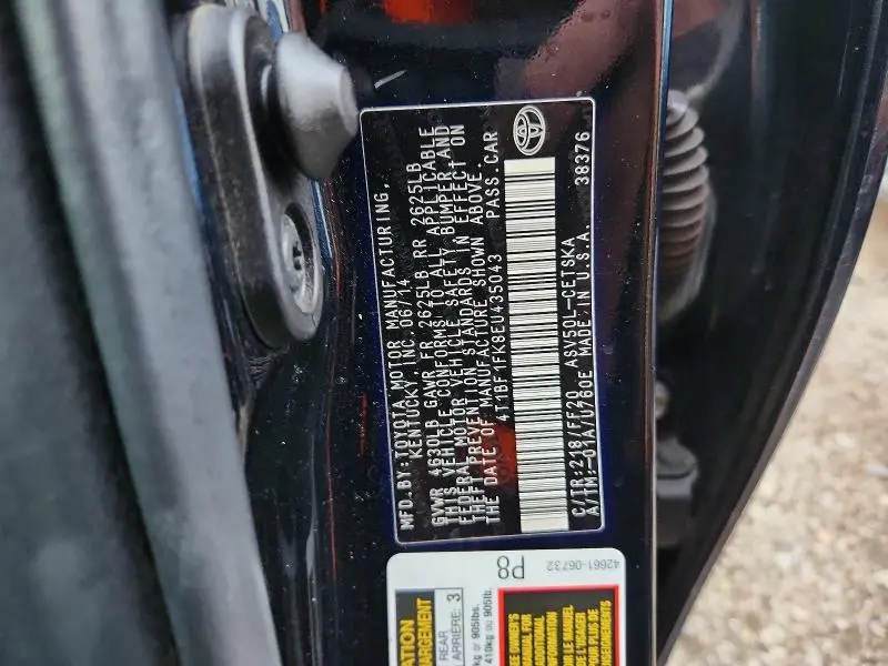 2014 TOYOTA CAMRY SE SPORT  