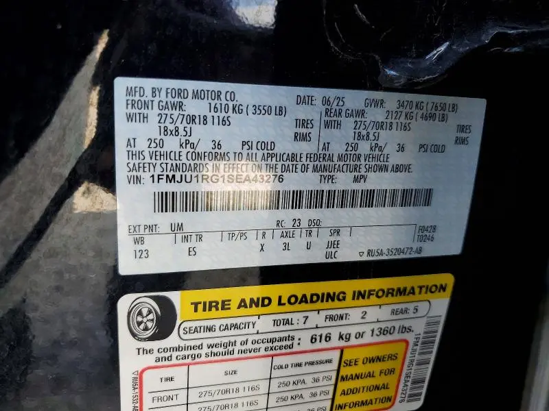 2025 FORD EXPEDITION TREMOR  